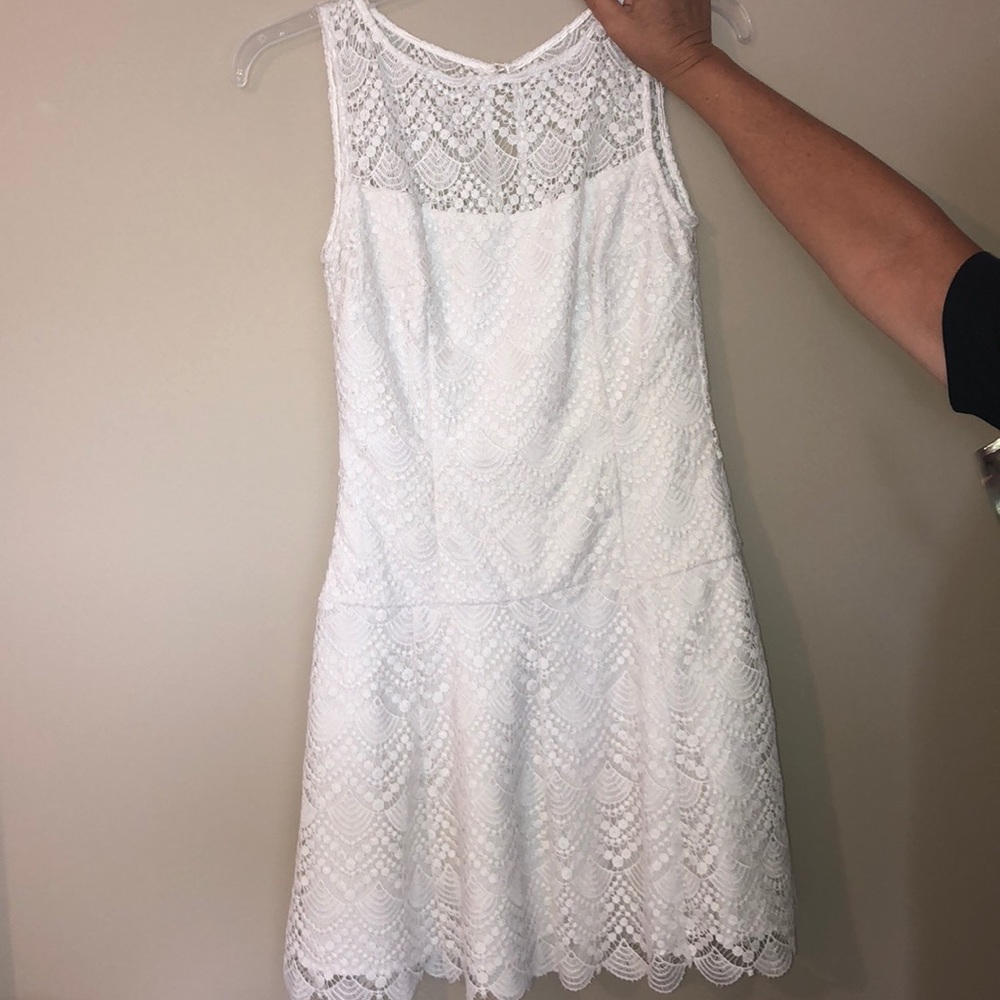 White lace dress